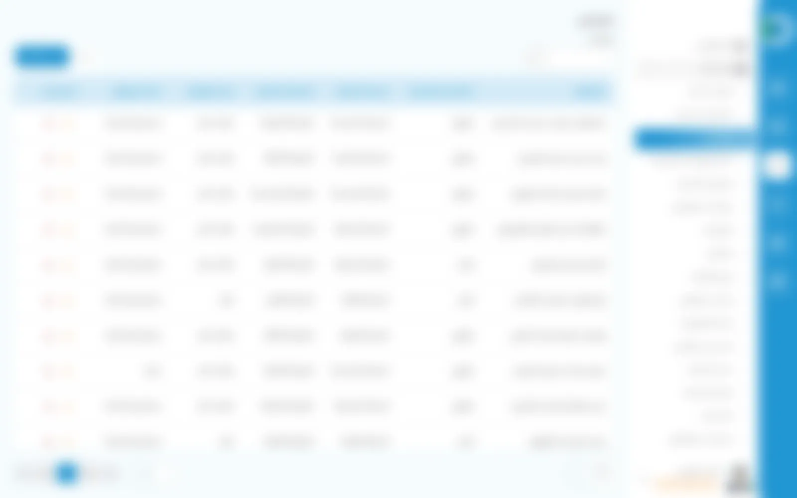 The HR summary: one row per employee with marital status, grade, step, employment type and status, in a wide table that scrolls sideways.