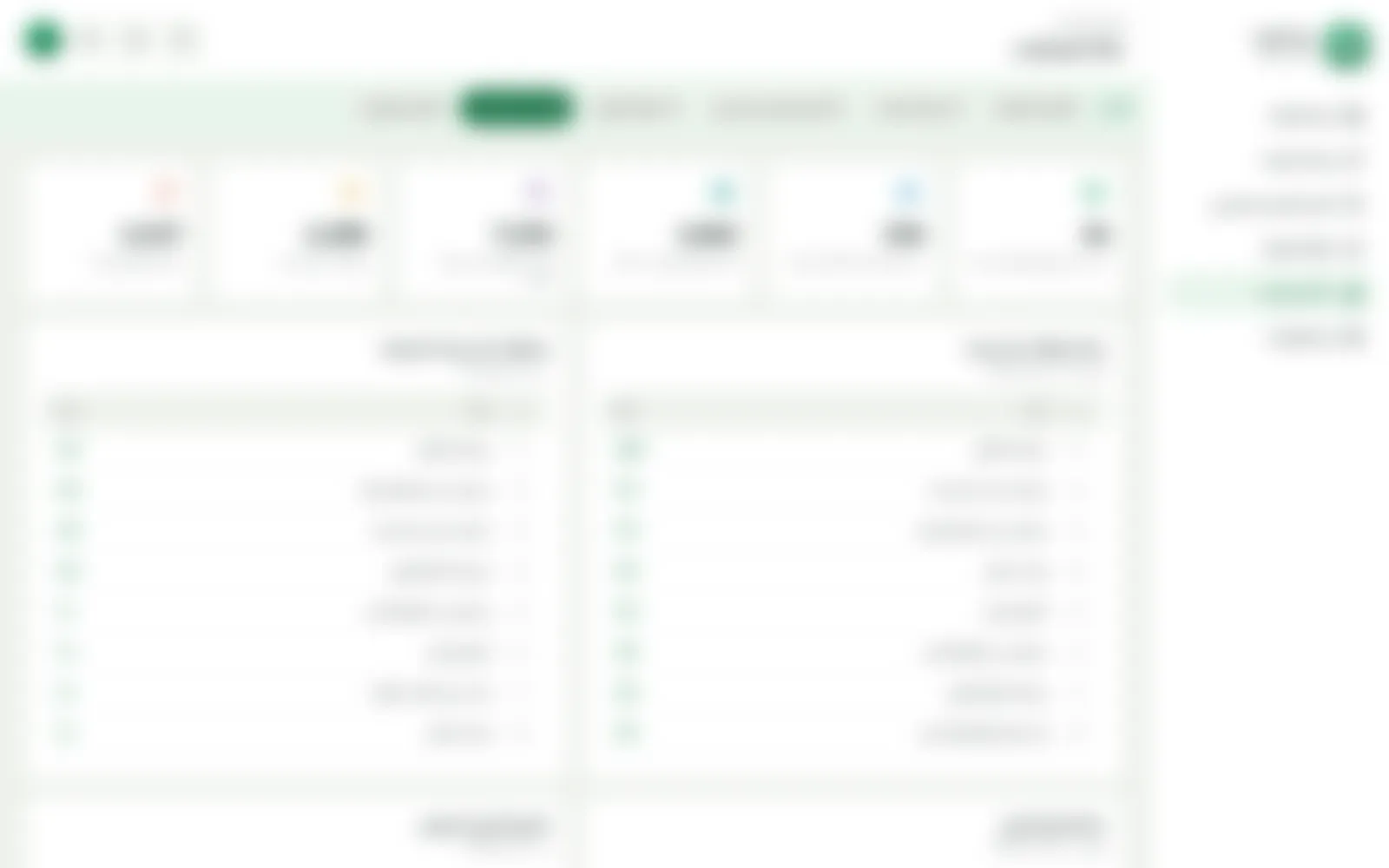 Transaction status: registered accounts, import-approval and customs-release requests, and the pending and rejected requests at each workflow stage.