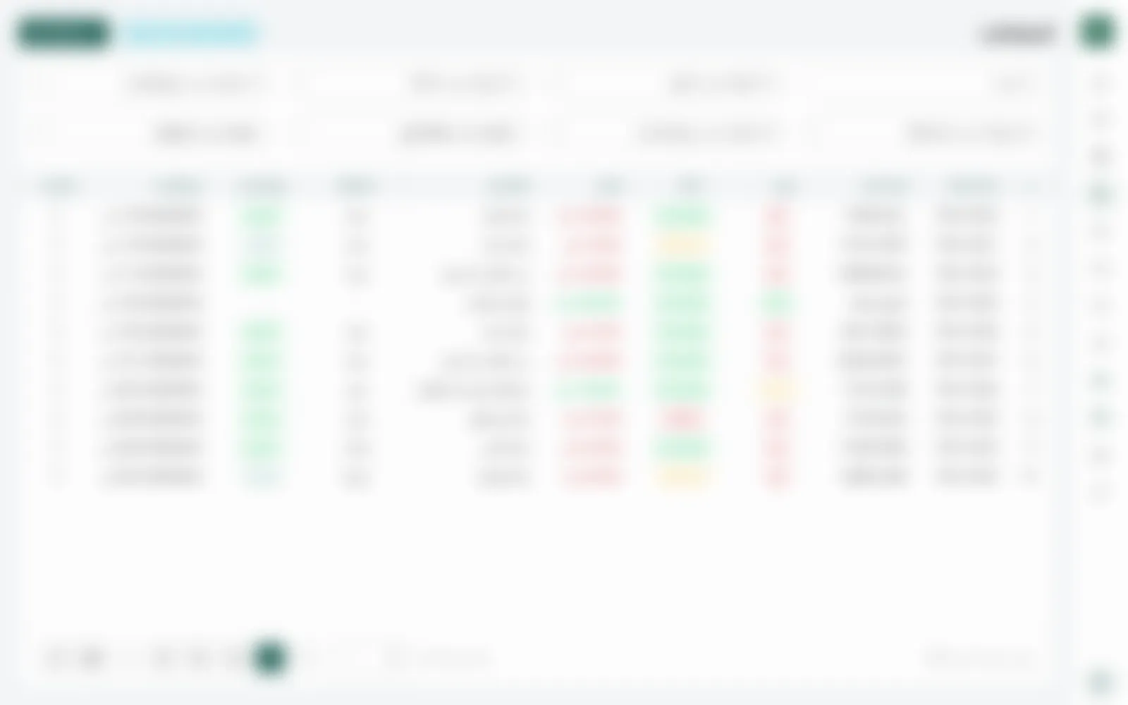 All transactions: sales, deposits and refunds with their approval status, platform code, agent, governorate and exam type.