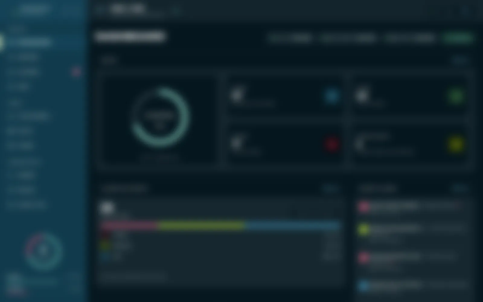 The overview in dark mode.